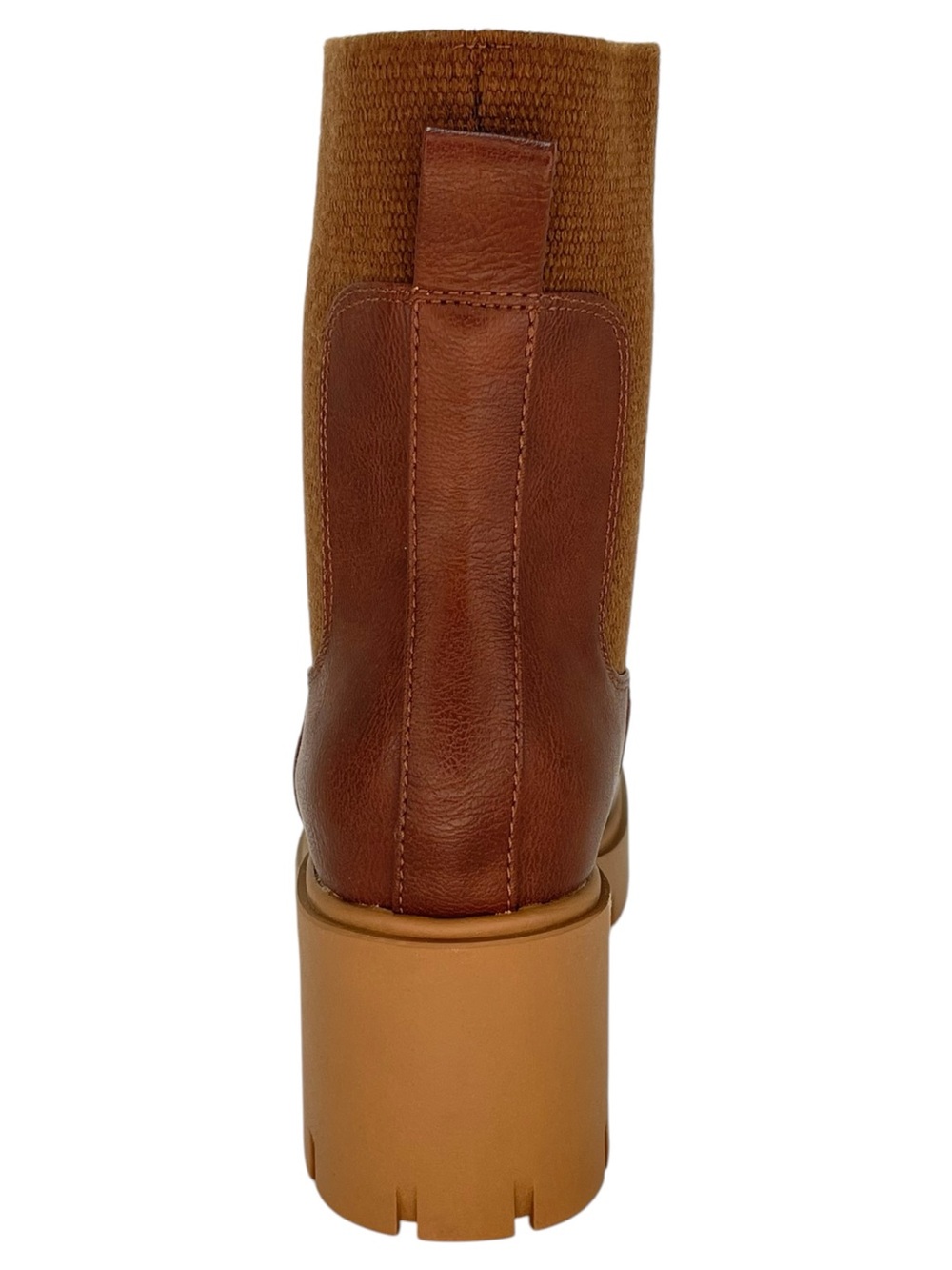 Sun + Stone Verityy Brown Faux Leather Womens Ankle Boots Size 8.5M - Picture 4 of 10